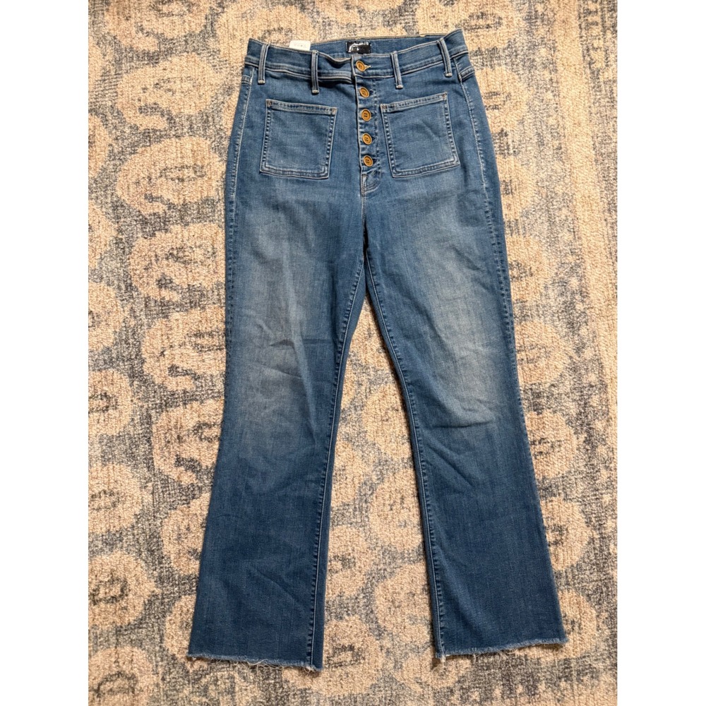 MOTHER The Hustler Patch Pocket Ankle Jeans Size 28 Excellent Condition